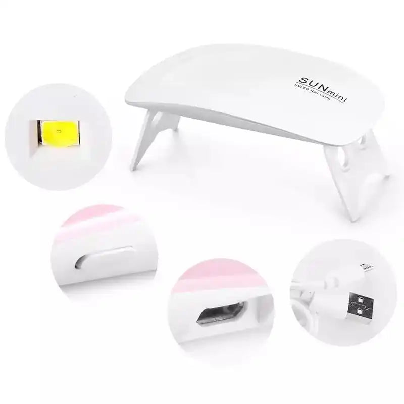 Mini Cabine Estufa de Unhas 6w Uv